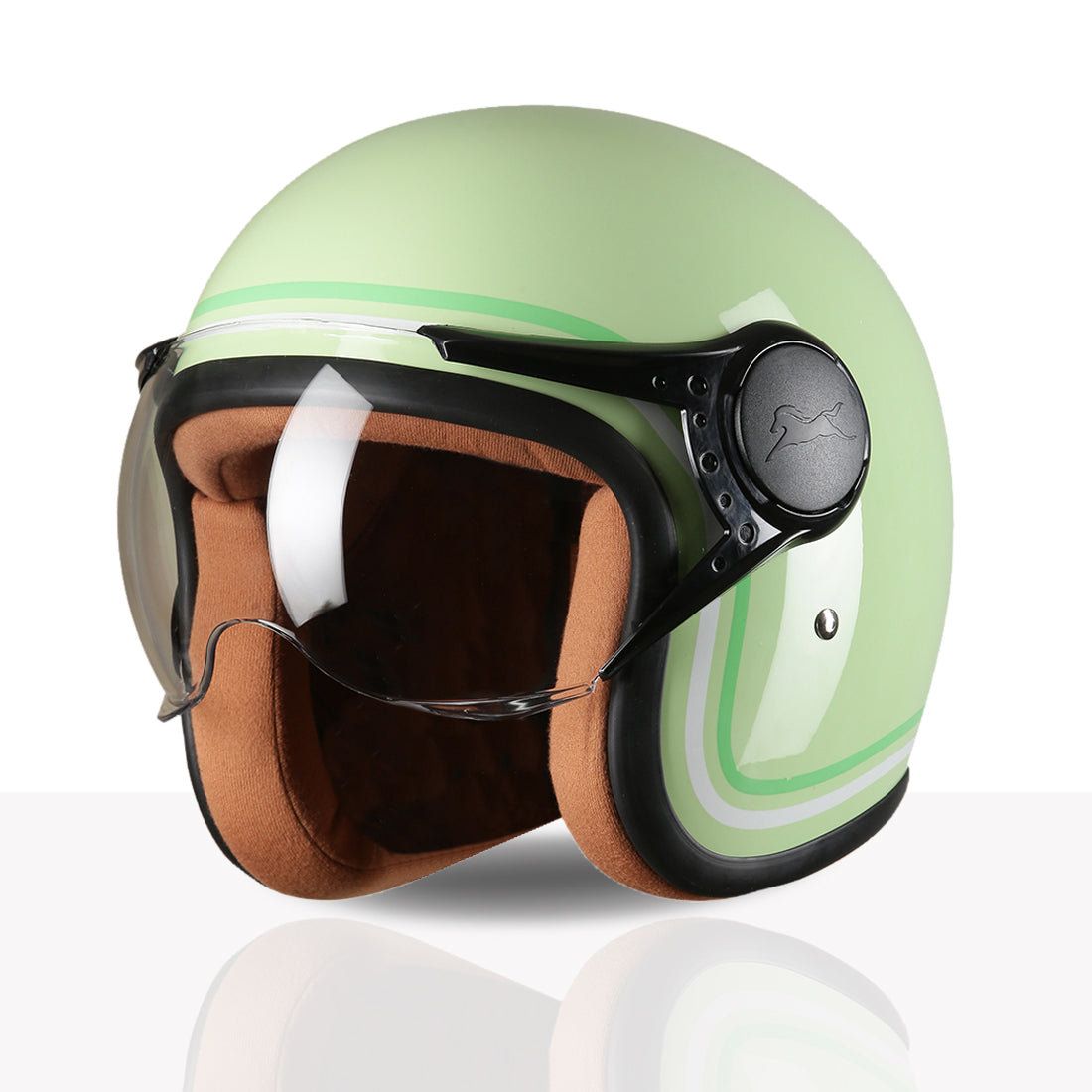 TVS MissFit Helmet for Women | Lightweight Ladies Helmet for Scooty | Stylish Girls Helmet with Extreme Comfort Fit | Women Helmet with Clear Visor | DOT & ISI Certified Helmet for Woman